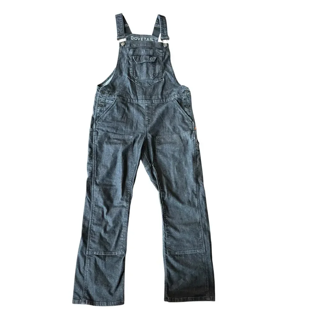 Dovetail Workwear Freshley Overall Womens Size 12/28 Black Utility Work Overalls - Picture 3 of 8